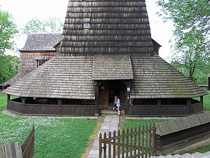 Vue de l'église d’Haczów