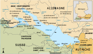 Carte du lac de Constance