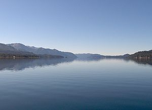 Vue du lac Nahuel Huapi à San Carlos de Bariloche