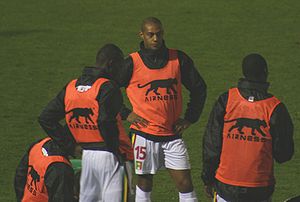 L'Équipe du Mali de football lors du match amical Mali-Lituanie au Stade de Marville - La Courneuve (France) le 6 février 2007