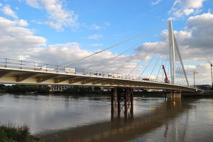 Le pont en construction en septembre 2010