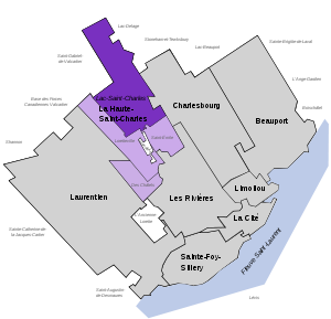 Quebec - quartiers - Lac-Saint-Charles.svg