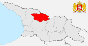 Carte de localisation de la Racha-Lechkhumi et Kvemo Svaneti
