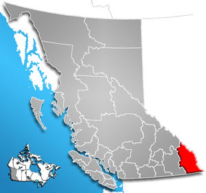 Regional District of East Kootenay, British Columbia Location.png
