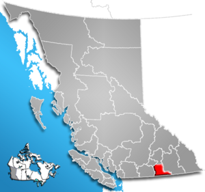 Regional District of Kootenay Boundary, British Columbia Location.png