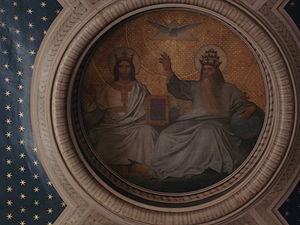 La Trinité, plafond d'une chapelle église [[Église Saint-Jacques-du-Haut-Pas] à Paris]]
