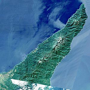 Péninsule de Shiretoko (vue satellite)