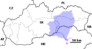 Slaná River - location and watershed map.svg