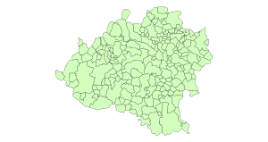Carte des communes de la Province de Soria