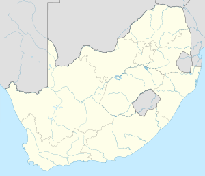 Carte de l'Afrique du Sud avec les villes étapes de la tournée