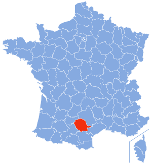 Localisation du Tarn en France