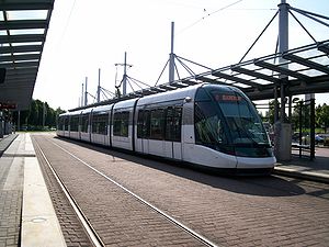 TramStrasbourg lineA Rotonde versIllkirch.JPG
