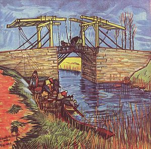 Le pont Van-Gogh (Arles), dit pont de Langlois, peint par van Gogh en 1888.