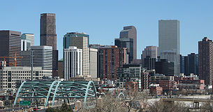 Vue générale de Denver aux États-Unis