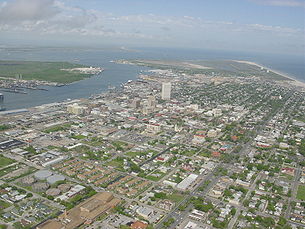 Vue générale de Galveston