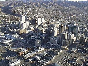 Vue générale de Salt Lake City