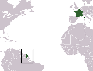 Localisation de la Guyane