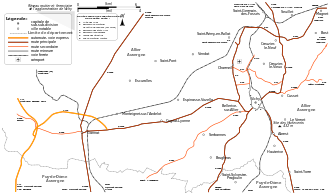 Carte de l’agglomération de Vichy
