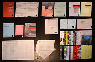 Photographie des différents éléments composant le matériel de vote