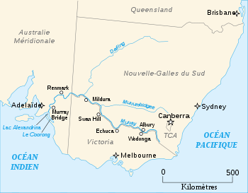 Murray river (Australia) map-fr.svg