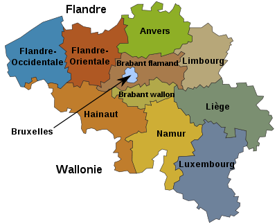Carte des provinces belges.svg