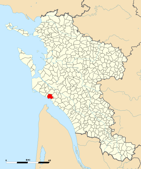 Localisation de Royan en Charente-Maritime