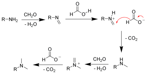 Méchanisme de la réaction d'Eschweiler-Clark