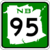 Symbole d'une autoroute au Nouveau-Brunswick
