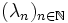 (\lambda_n)_{n \in \mathbb N}