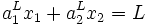 a^L_1x_1+a^L_2x_2=L
