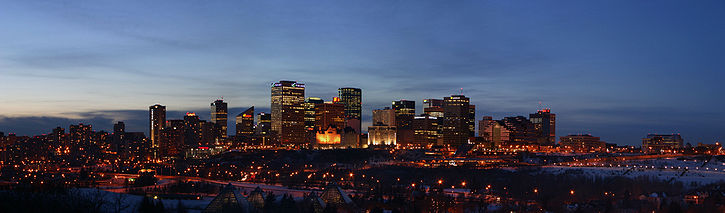 Vue panoramique d’Edmonton