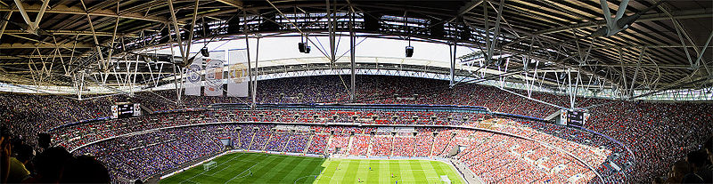 Vue panoramique de Wembley