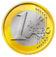 Face commune de la pièce de 1 euro