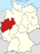 Locator map North Rhine-Westphalia in Germany.svg