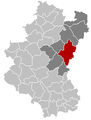 Situation de la ville dans son arrondissement et la province de Luxembourg