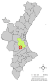 Localisation de Cotes dans la Communauté Valencienne