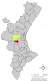 Localisation de Dos Aguas dans la Communauté Valencienne