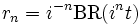 r_n = i^{-n} \operatorname{BR}(i^n t)