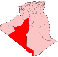 Carte d'Algérie (Wilaya d'Adrar)