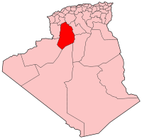 Carte d'Algérie (Wilaya d'El Bayadh)