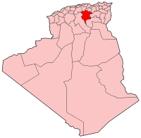 Carte d'Algérie (Wilaya de M'SilaAnnaba)