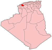 Carte d'Algérie (Wilaya de Mascara)
