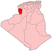 Carte d'Algérie (Wilaya de Naâma)