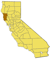 Comté de Mendocino dans l'État de Californie
