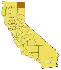 Comté de Modoc dans l'État de Californie