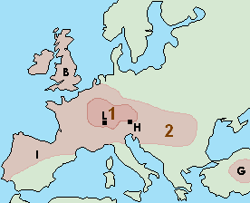 Carte de l'expansion celtique