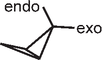 isomérie endo-exo pour le 2-méthyl bicyclo[1.1.0]butane
