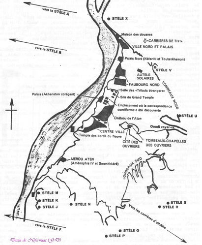 Plan du site de Tell el-Amarna