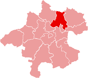 Localisation du Bezirk de Schärding dans le Land autrichien de Haute-Autriche