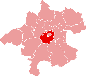 Localisation du Bezirk de Wels-Land dans le Land autrichien de Haute-Autriche